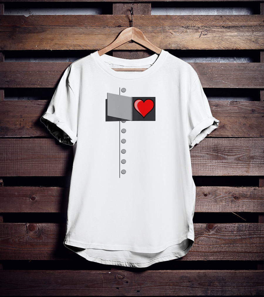 Halloween Wizard Of OZ Tin Man Heart T-Shirt