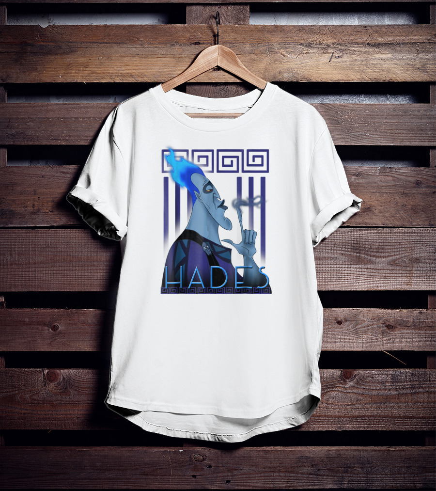 Disney Hercules Hades Geometric Greek T-Shirt
