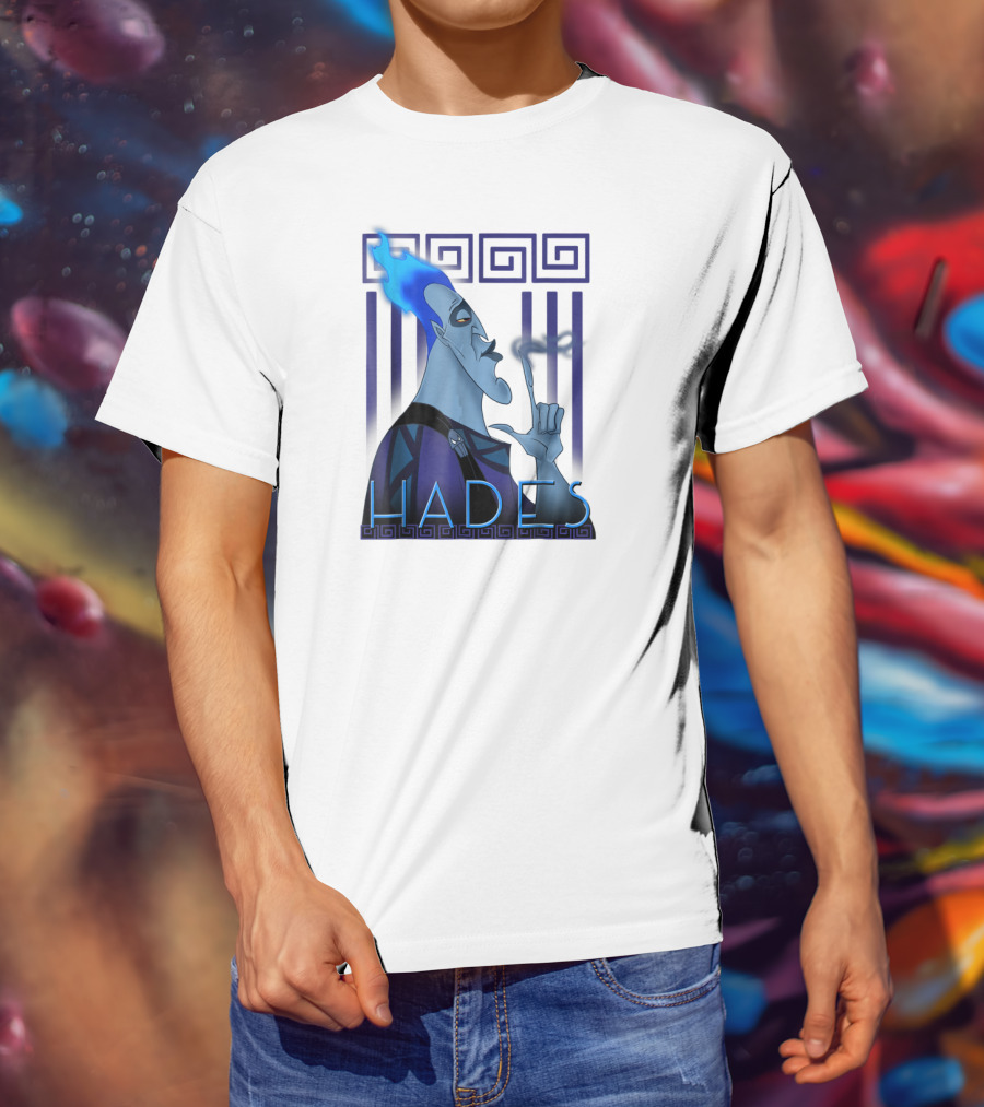 Disney Hercules Hades Geometric Greek T-Shirt
