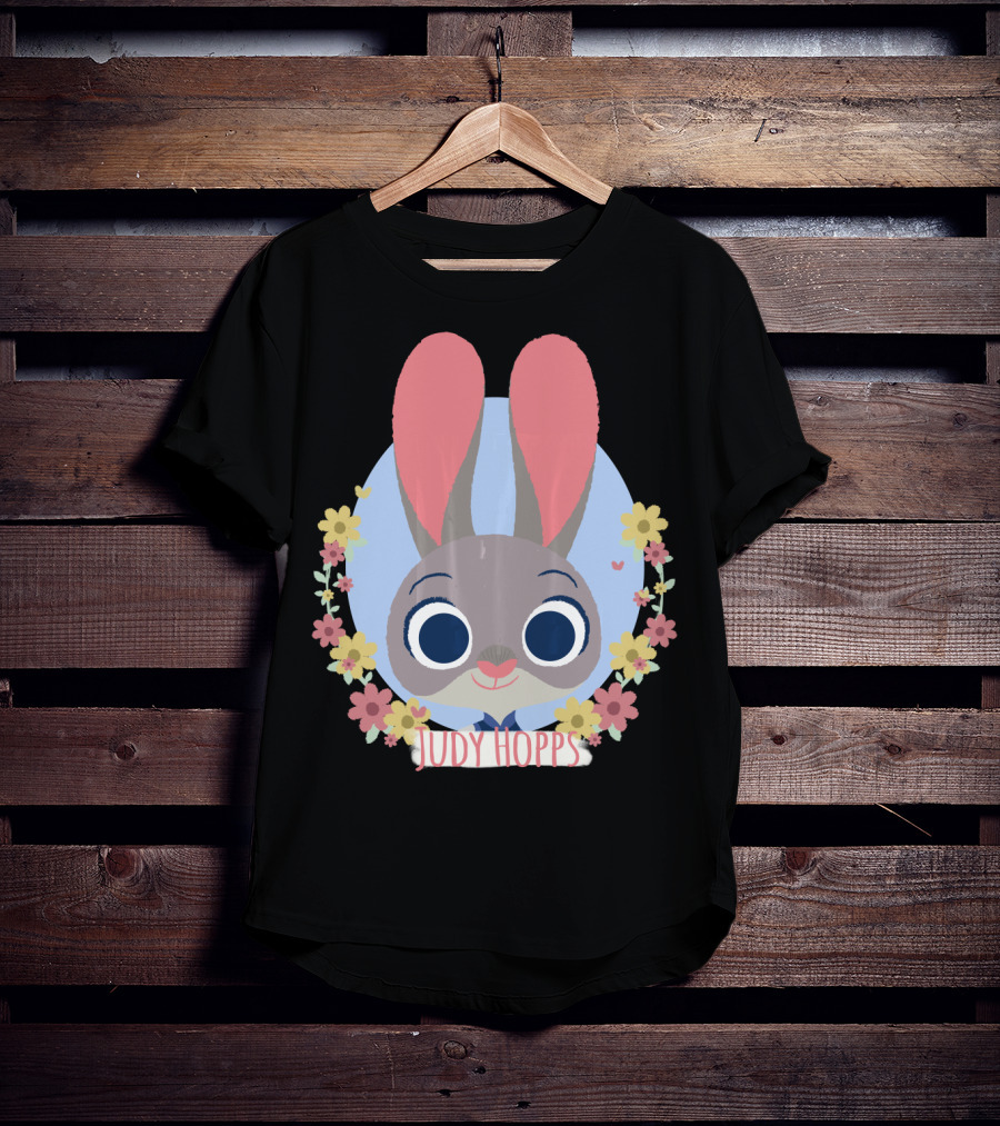 Zootopia Judy Hopps Floral Spring Wreath Disney T-Shirt
