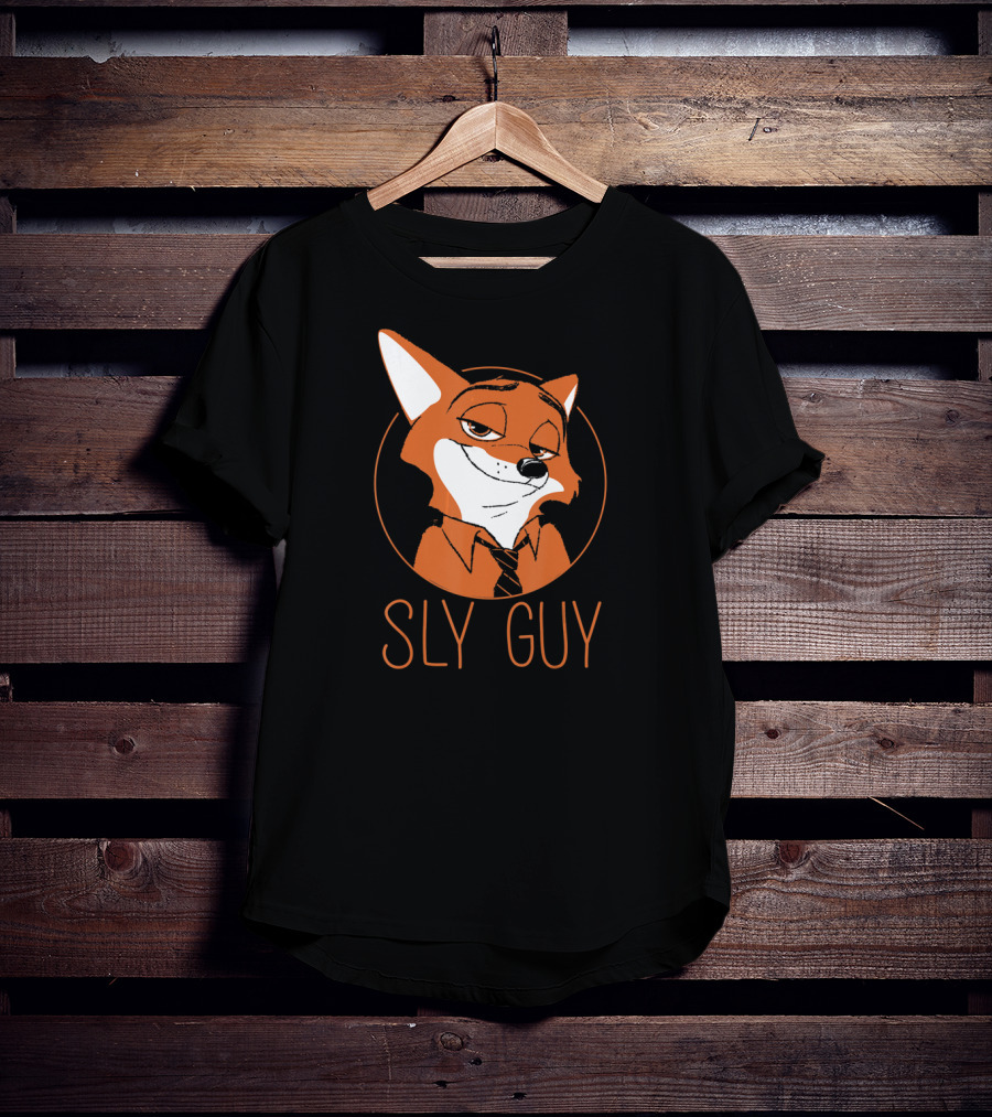 Disney Zootopia Nick Wilde Sly Guy Fox Character T-Shirt