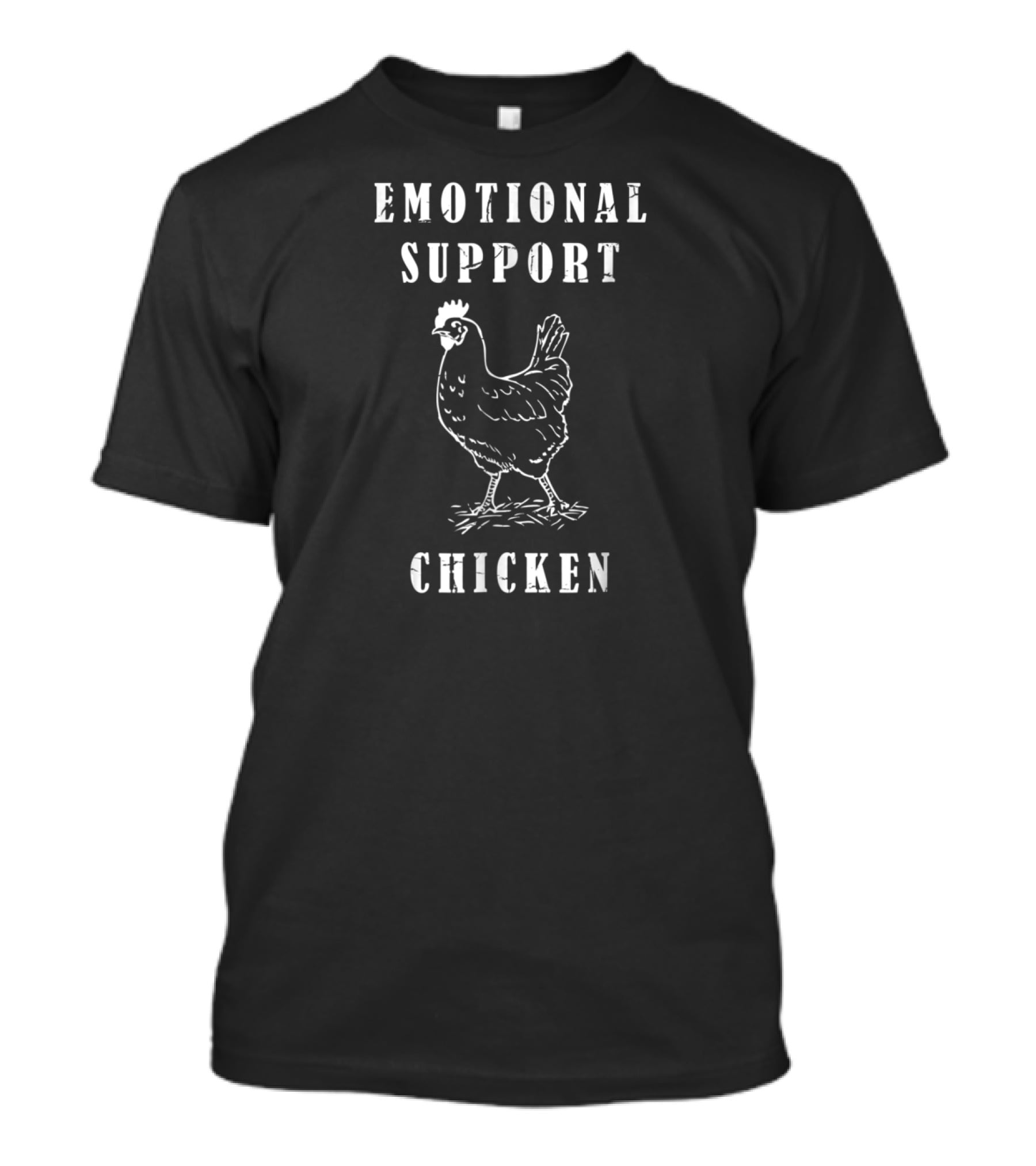 Emotional Support Chicken Funny Humor T-Shirt