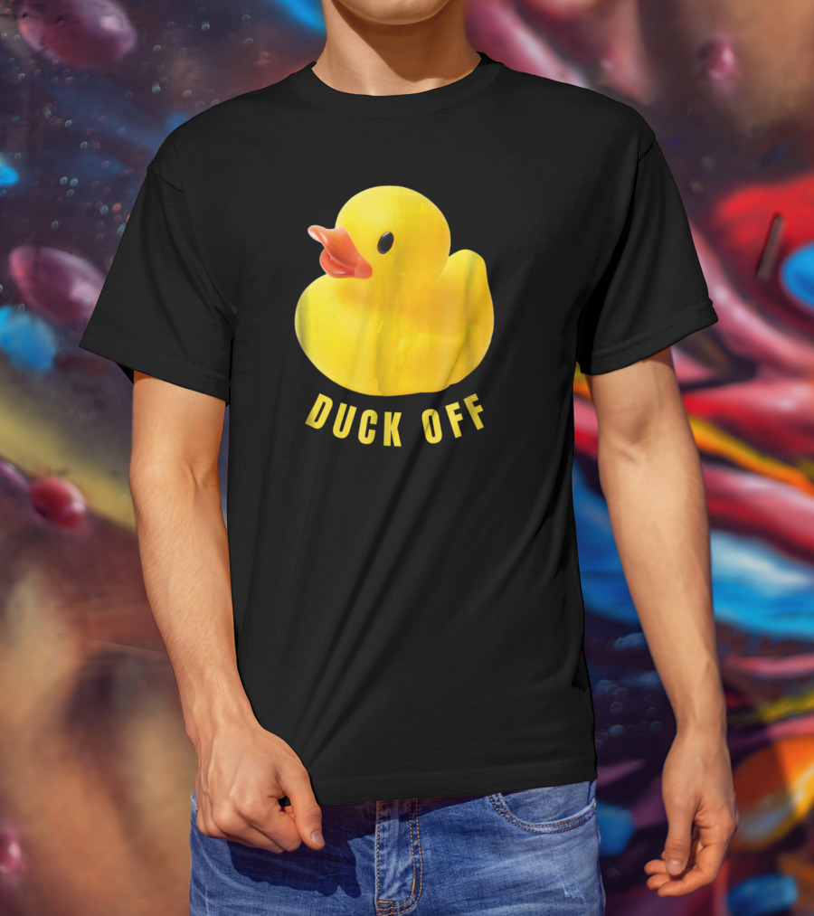 DUCK OFF Cute Duck Rubber Duckling T-Shirt