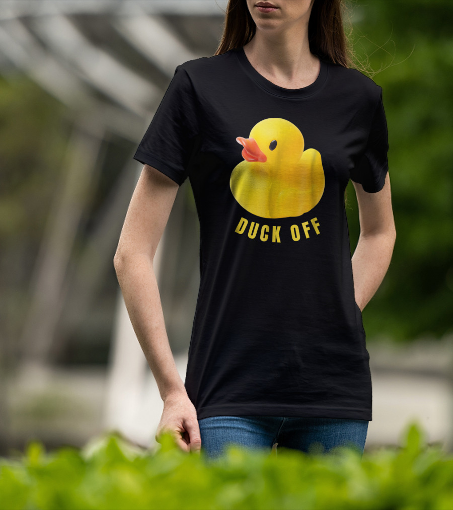 DUCK OFF Cute Duck Rubber Duckling T-Shirt