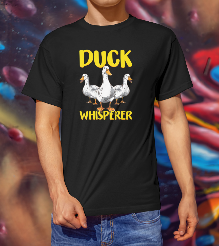 Duck Whisperer Funny Ducklings Farmer Duckoholic Fun T-Shirt