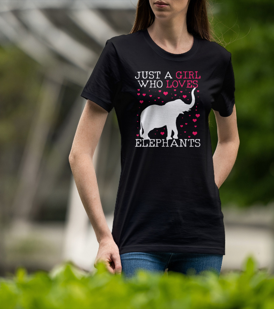 Just A Girl Who Loves Elephants T-Shirt