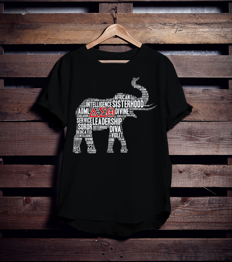 Elephant Delta Sigma Theta 1913 African Sisterhood Leadership Wisdom T-Shirt