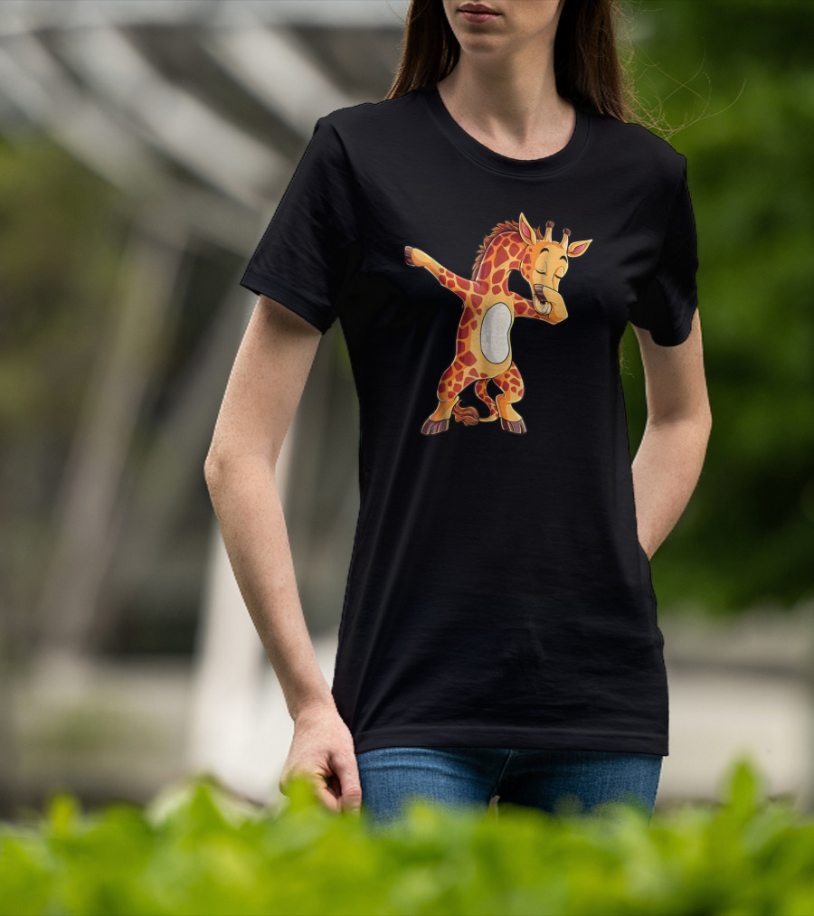 Dabbing Giraffe Cute Funny Dance Giraffes Dab T-Shirt