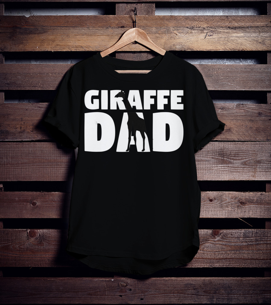 Giraffe Dad Giraffe Zoo Animal Lover T-Shirt