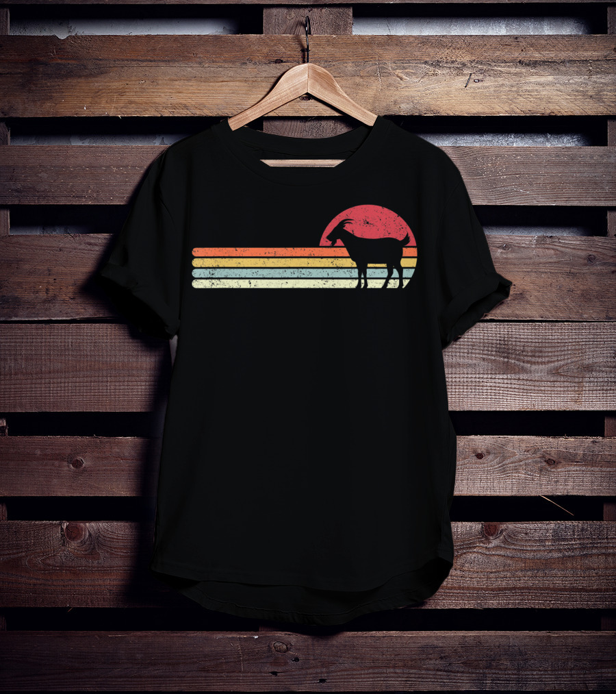 Retro Sunset Goat T-Shirt