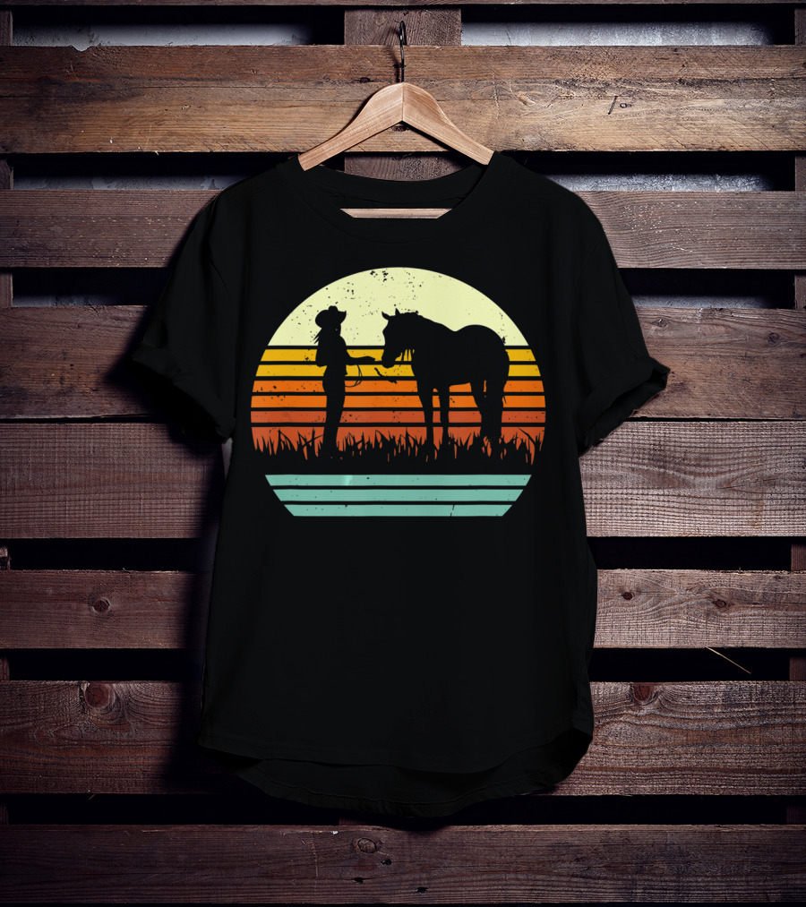 Vintage Retro Halter Horse Show T-Shirt