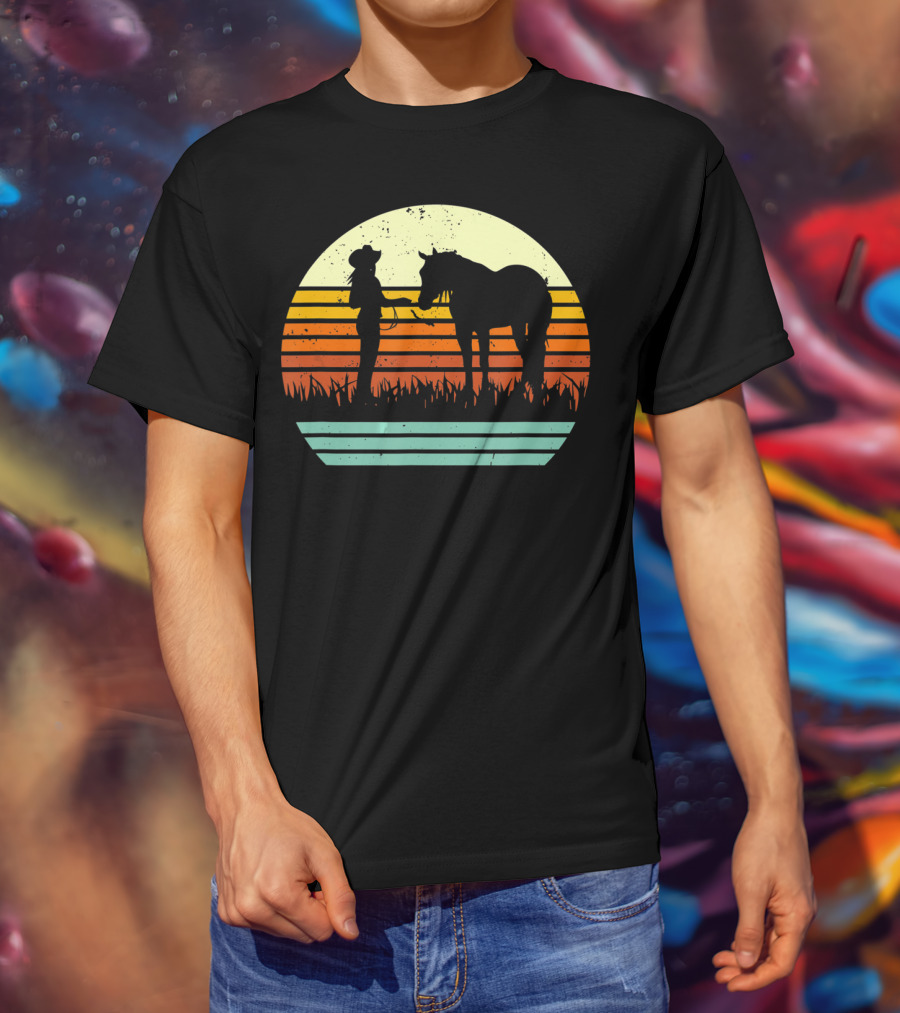 Vintage Retro Halter Horse Show T-Shirt