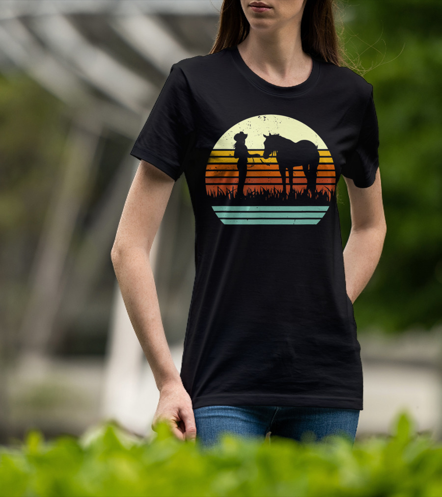 Vintage Retro Halter Horse Show T-Shirt