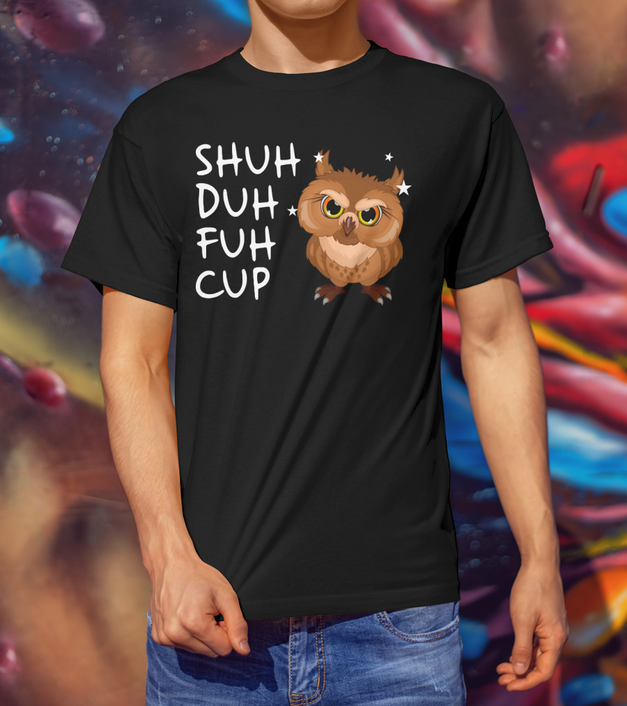 SHUH DUH FUH CUP Owl With Stars T-Shirt