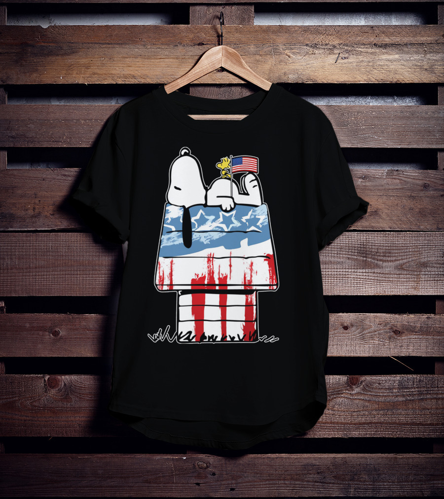 America Snoopy Patriotic The Peanuts Movie Homeland T-Shirt