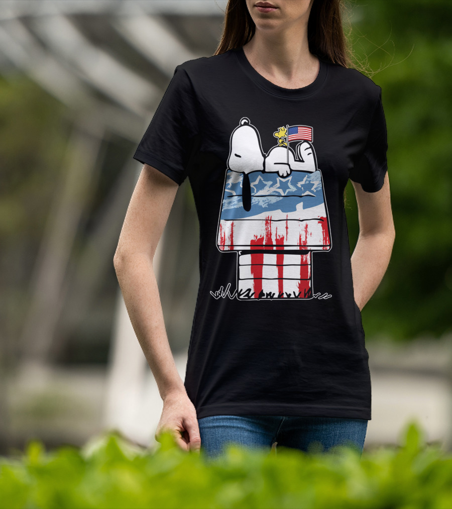 America Snoopy Patriotic The Peanuts Movie Homeland T-Shirt