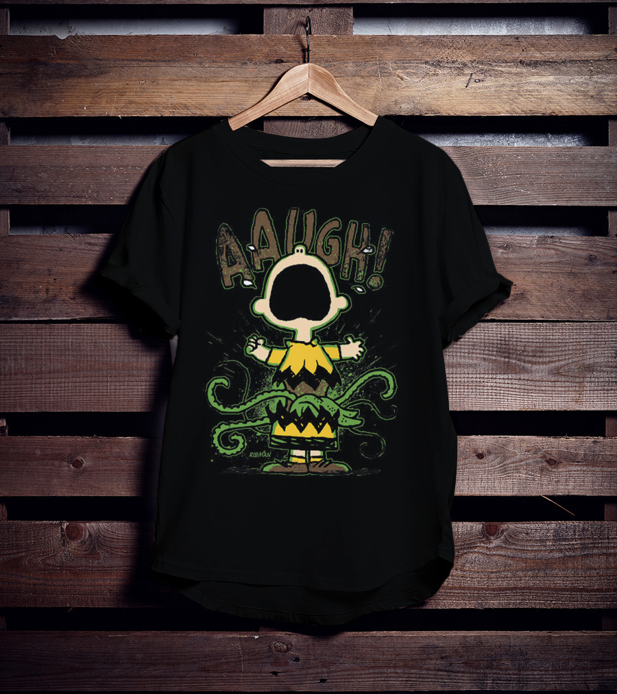 Charlie Brown Aaaugh The Peanuts Movie Snoopy T-Shirt