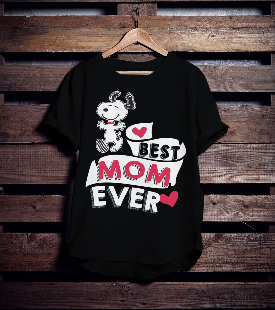 Best Mom Ever Snoopy Mother's Day Peanuts Movie T-Shirt