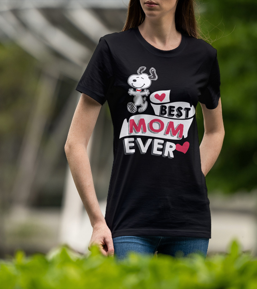 Best Mom Ever Snoopy Mother's Day Peanuts Movie T-Shirt