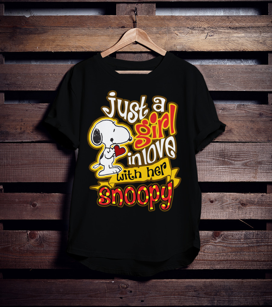 Just A Girl In Love With Her Snoopy Peanuts Movie T-Shirt