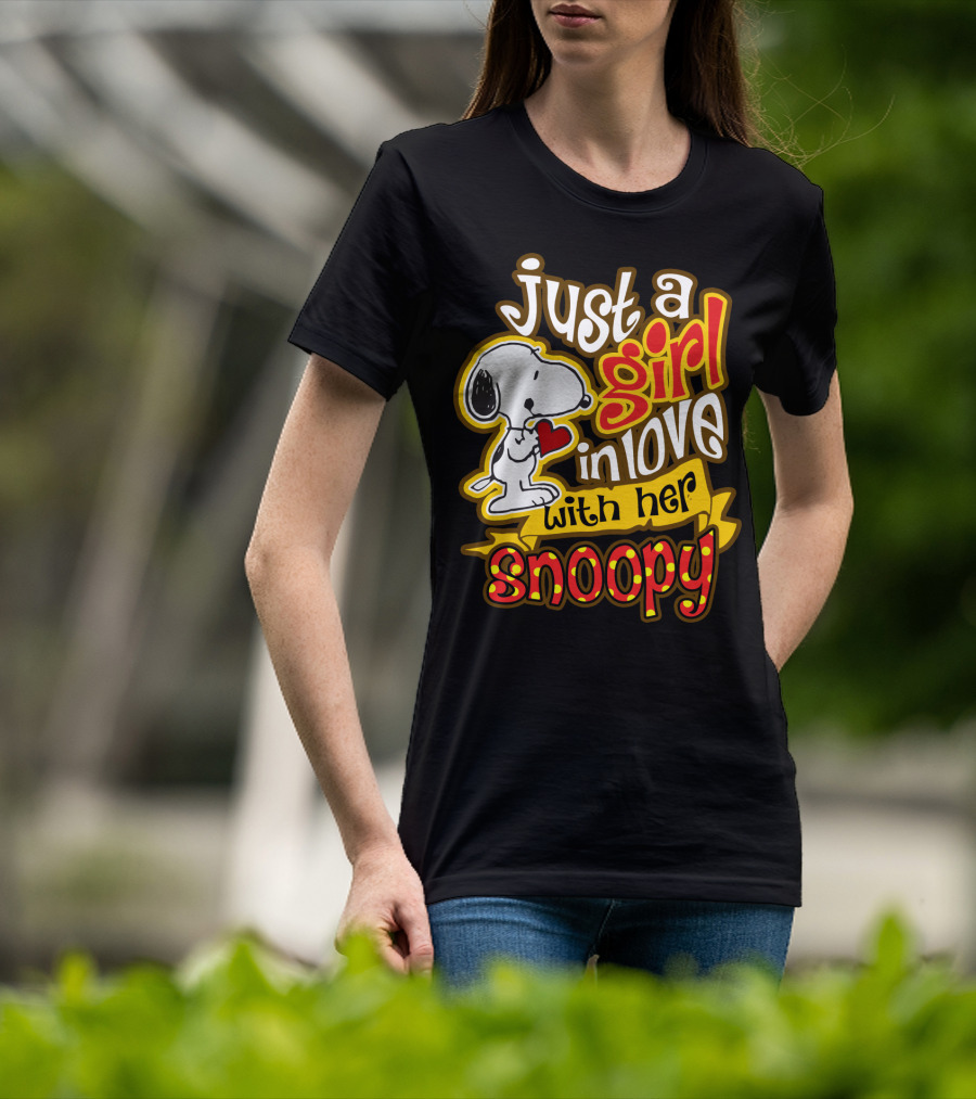 Just A Girl In Love With Her Snoopy Peanuts Movie T-Shirt