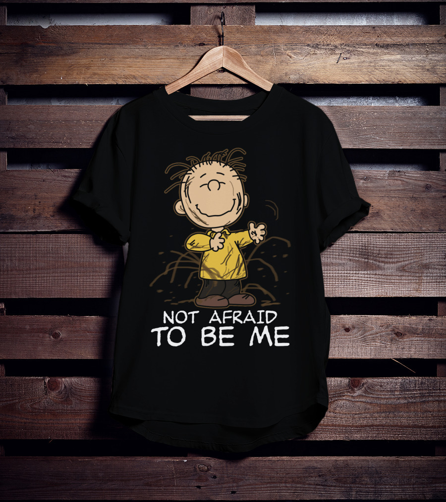 Not Afraid To Be Me Peanuts Movie Charlie Brown T-Shirt
