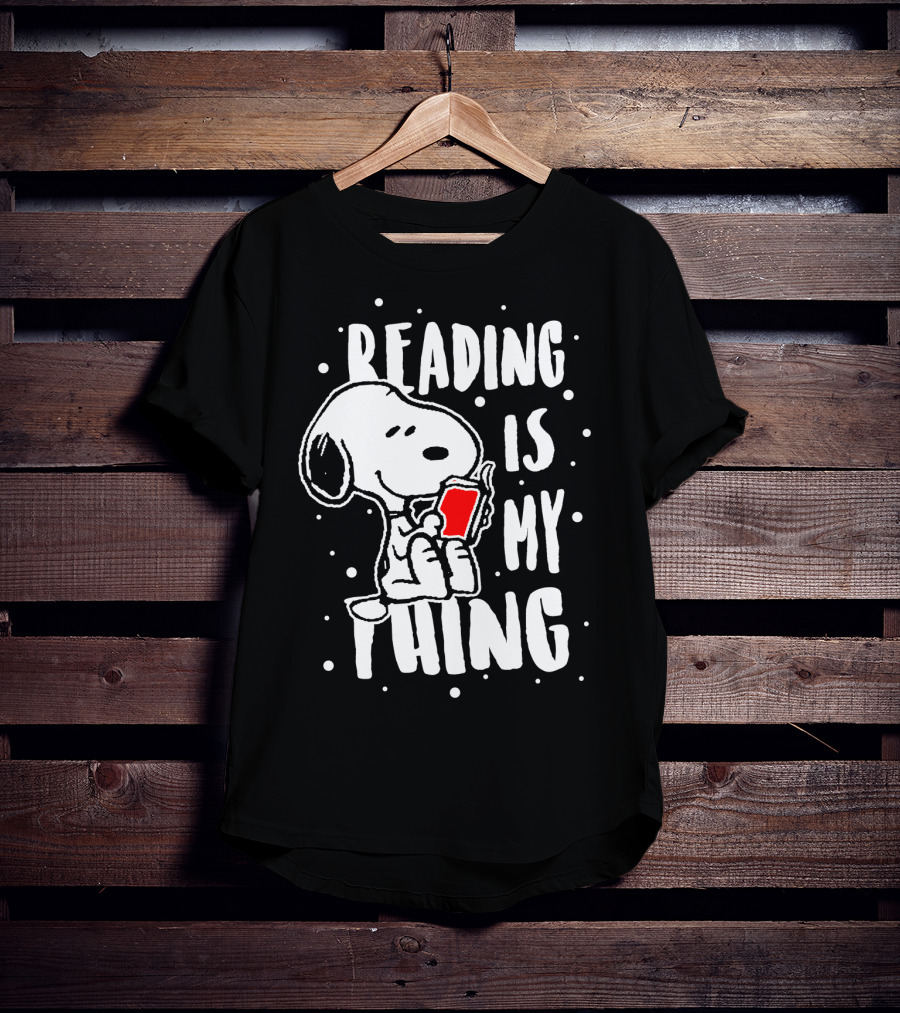 Reading Is My Thing Snoopy The Peanuts Movie T-Shirt