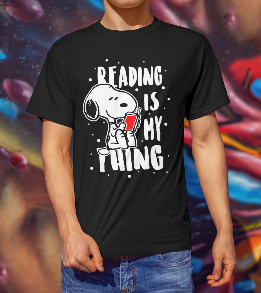 Reading Is My Thing Snoopy The Peanuts Movie T-Shirt
