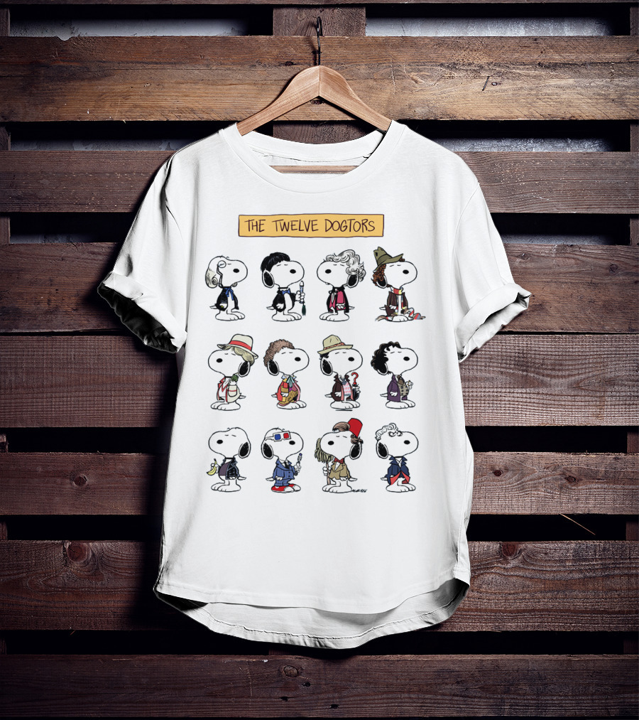 Doctor Snoopwho The Twelve Dogtors Snoopy Peanuts T-Shirt
