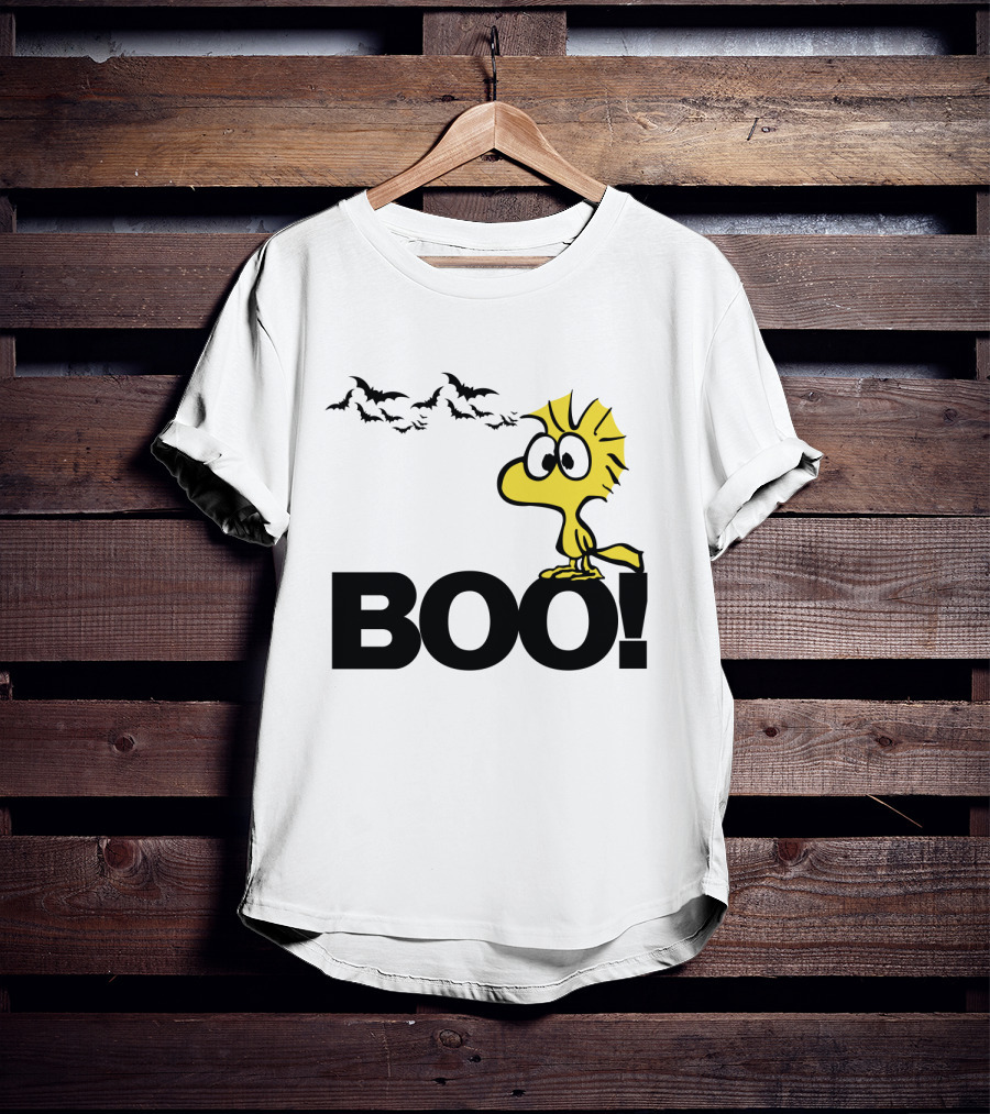 Woodstock Boo Halloween The Peanuts Movie Snoopy Bats T-Shirt