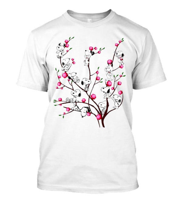 Peach Tree Snoopy The Peanuts Movie T-Shirt