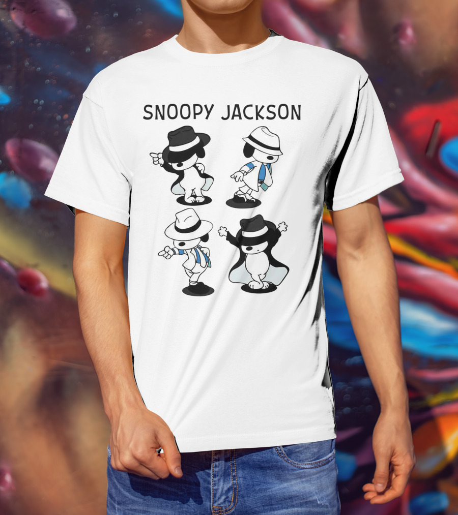Snoopy Jackson Dancing Moves Peanuts Movie T-Shirt
