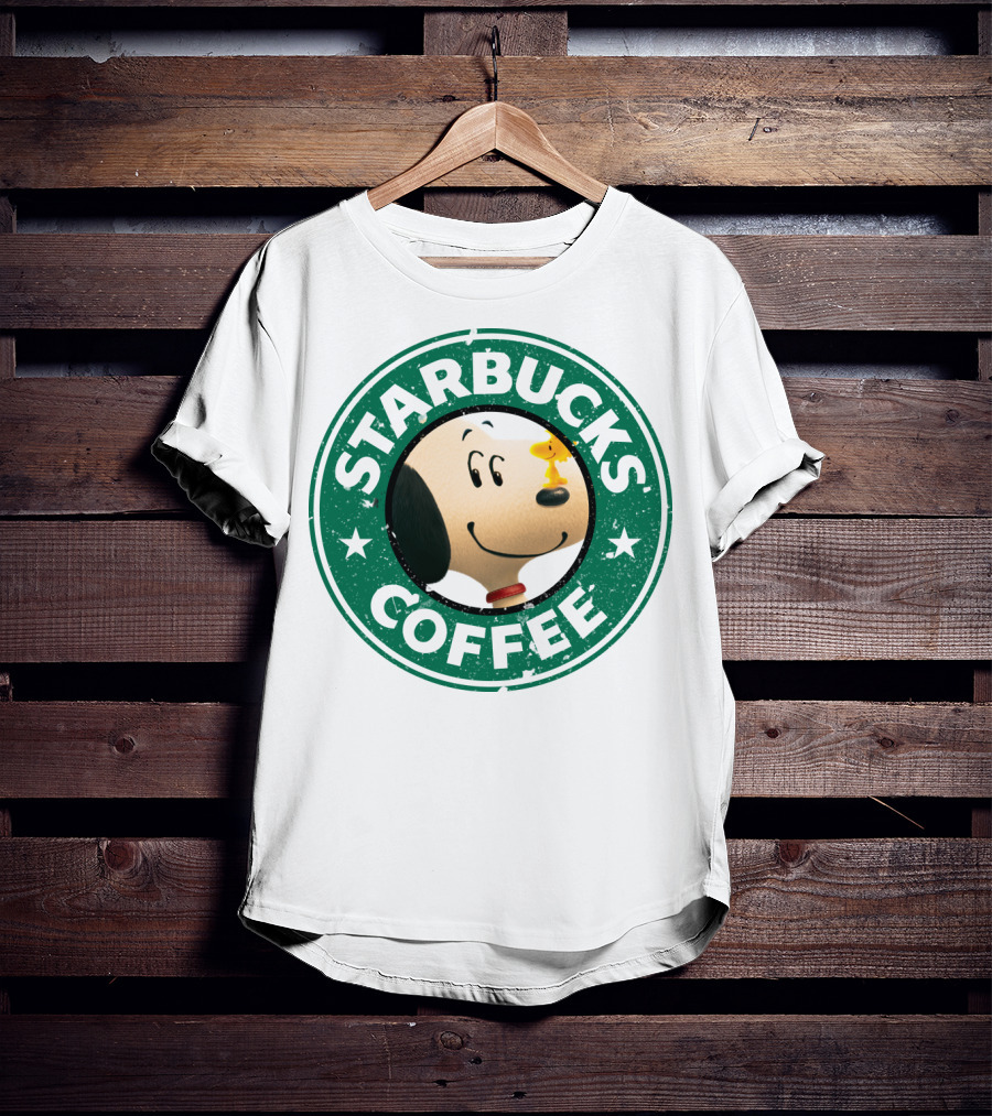 Starbucks Coffee Snoopy The Peanuts Movie Woodstock T-Shirt