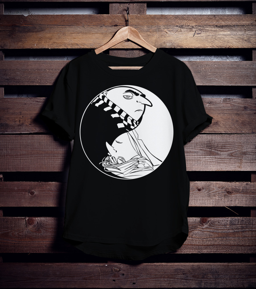 Gru And Dru Yin Yang Minions Despicable Me Sibling Symbol Harmony T-Shirt