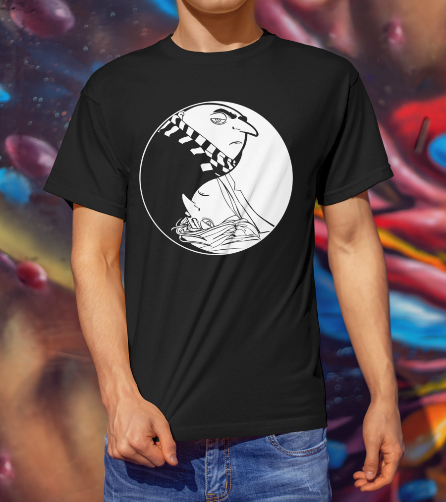 Gru And Dru Yin Yang Minions Despicable Me Sibling Symbol Harmony T-Shirt