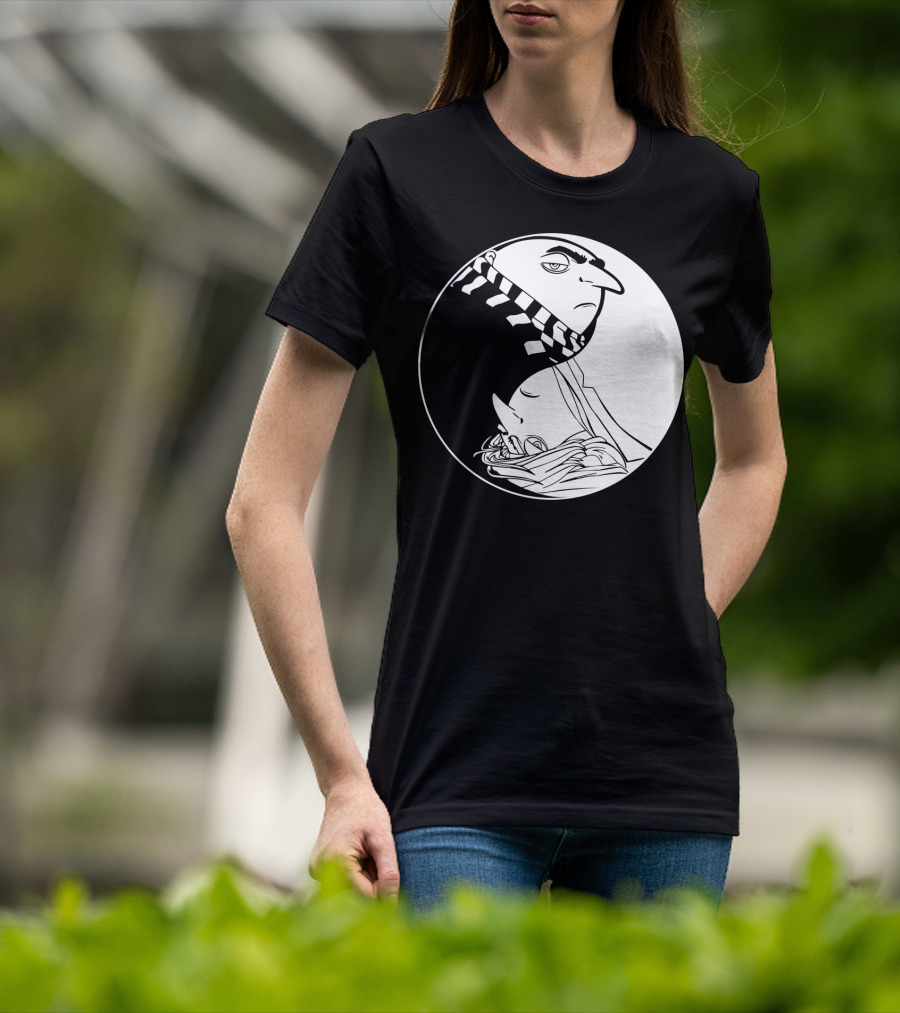 Gru And Dru Yin Yang Minions Despicable Me Sibling Symbol Harmony T-Shirt