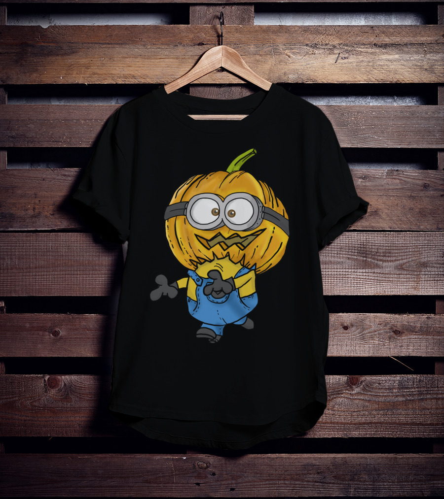 Pumpkin Head Minion Halloween Despicable Me Fun T-Shirt