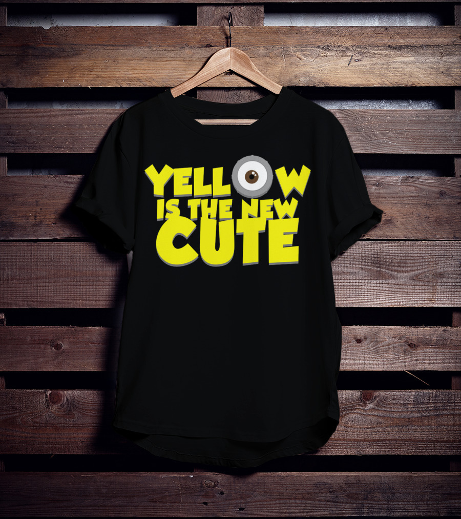 Yellow Is The New Cute Despicable Me Minions Eye T-Shirt