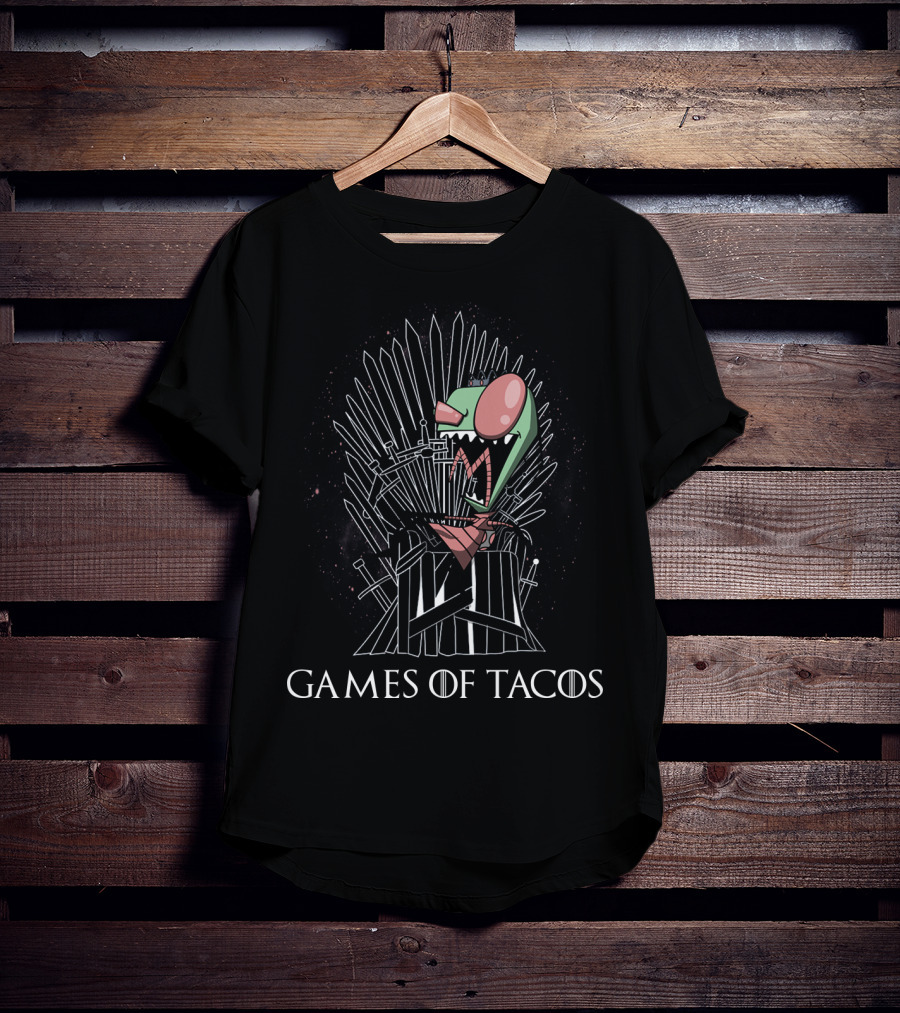 Games Of Tacos Gir Invader Zim Thrones T-Shirt