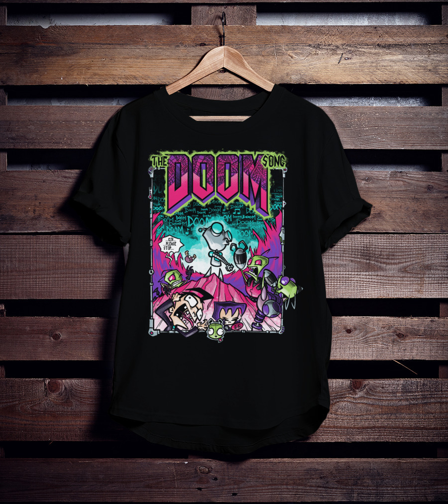 The Doom Song Invader Zim Gir Comic T-Shirt