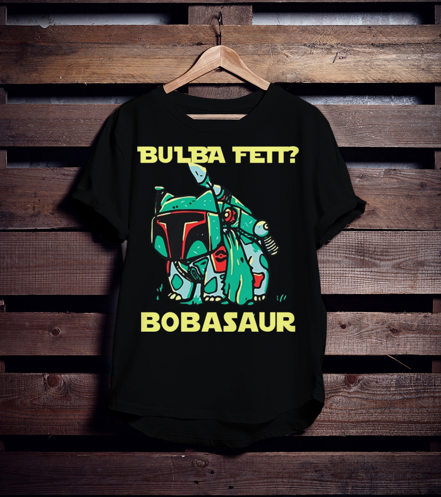 Bulba Fett Bobasaur Star Wars Crossover T-Shirt