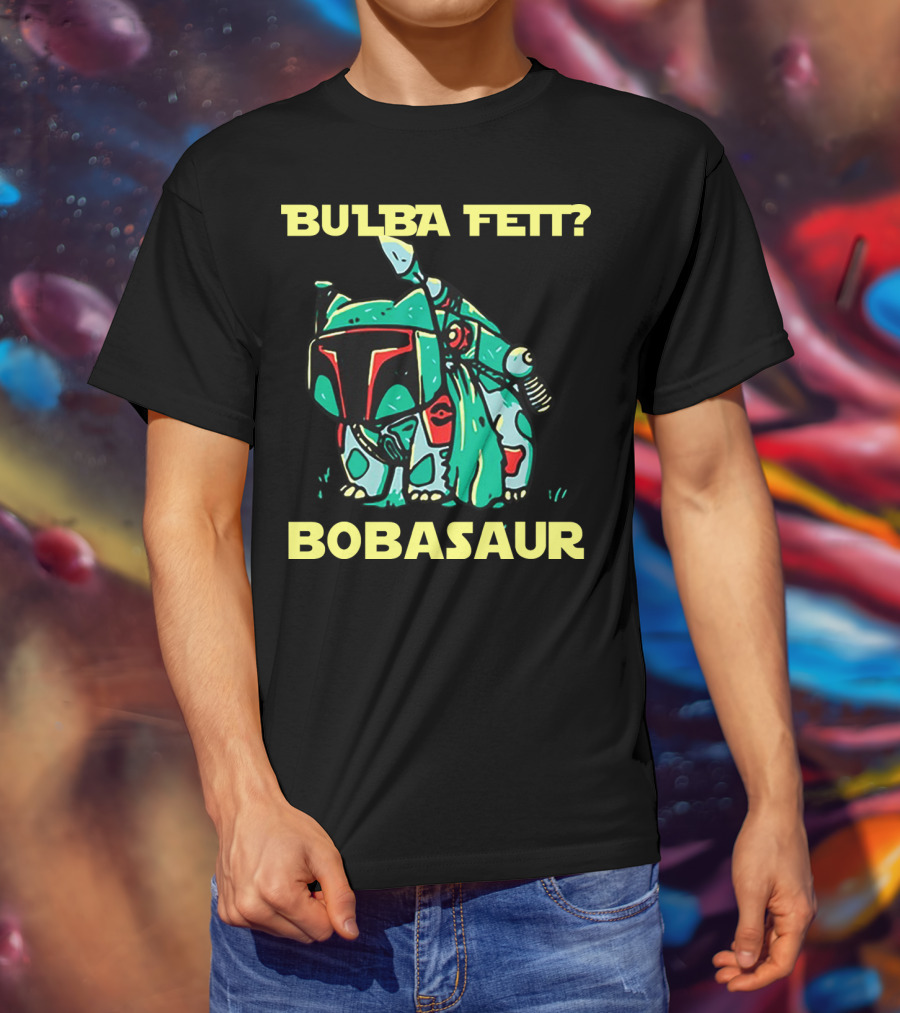 Bulba Fett Bobasaur Star Wars Crossover T-Shirt