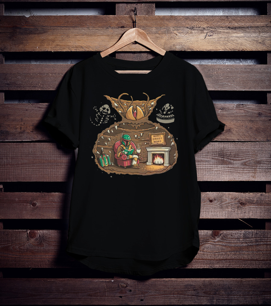 Acceptance Boba Fett Home Sweet Home Sarlacc Pit Star Wars T-Shirt
