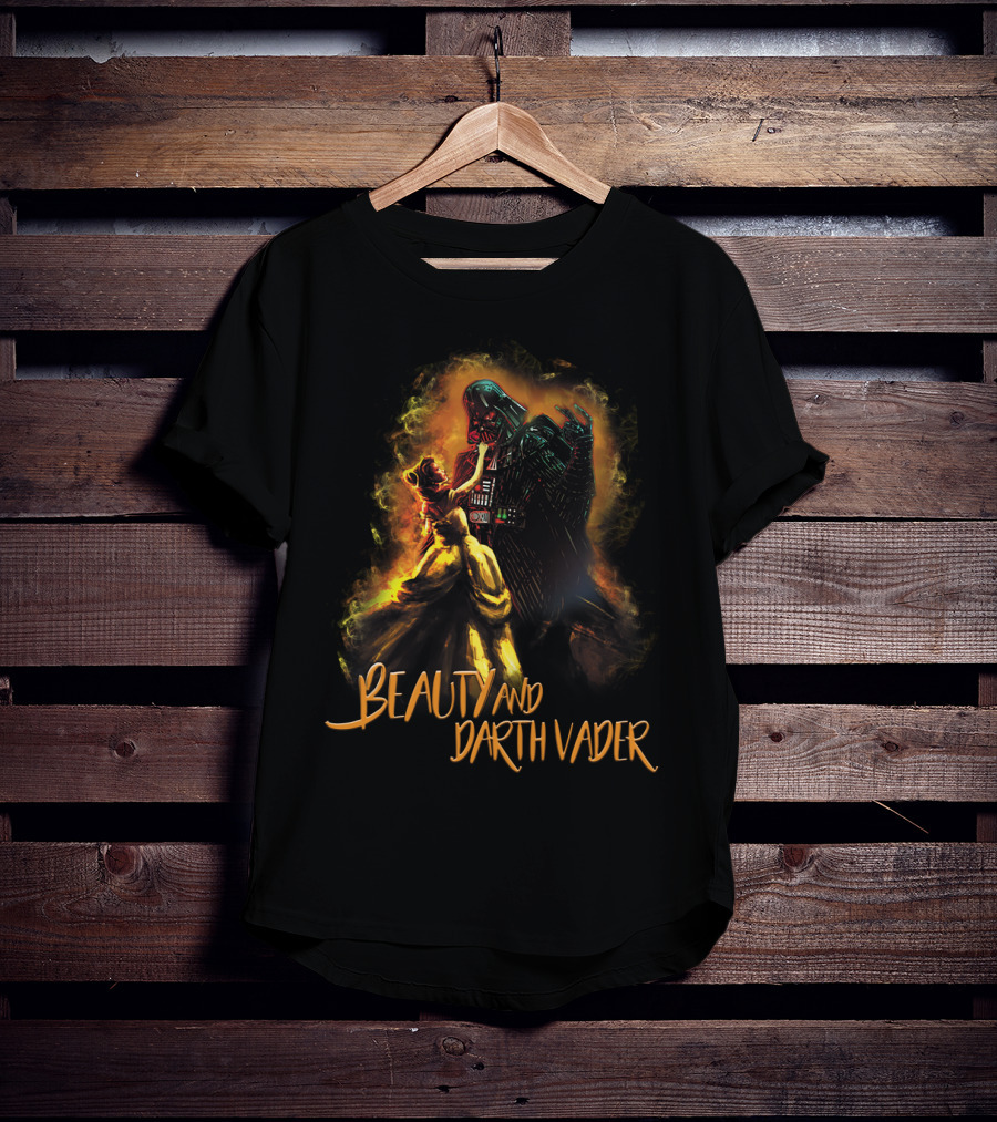 Beauty And The Darth Vader Star Wars Romance Fusion T-Shirt