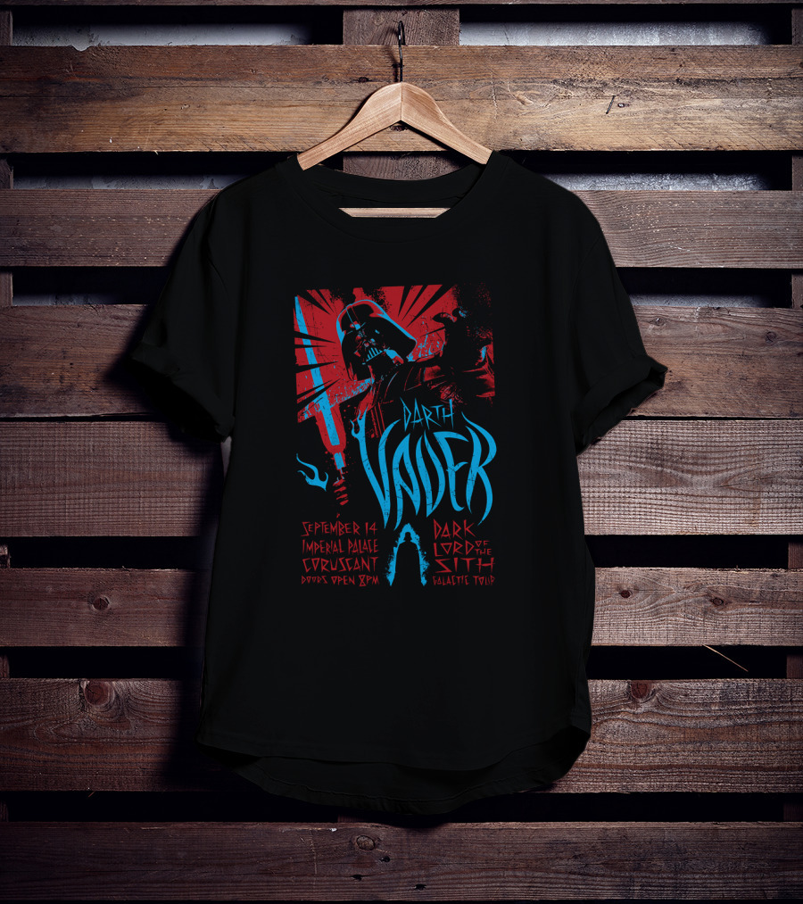 September 14 Imperial Palace Coruscant Darth Vader Dark Lord Of The Sith Galactic Tour T-Shirt