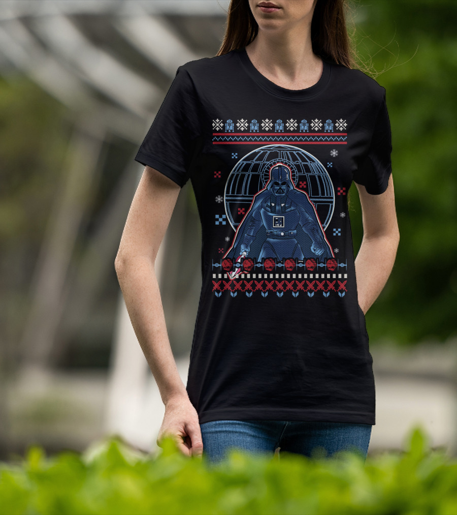 Star Wars Darth Knight Vader Xmas Night Christmas T-Shirt