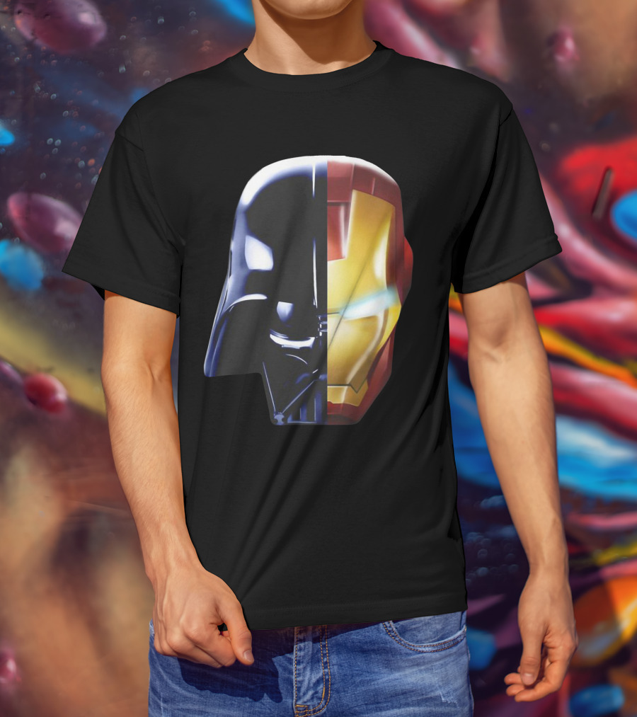 Iron Darth Man Vader Star Wars Marvel Mashup T-Shirt