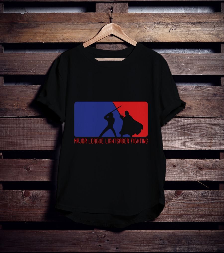 Major League Lightsaber Fighting Darth Vader Star Wars T-Shirt