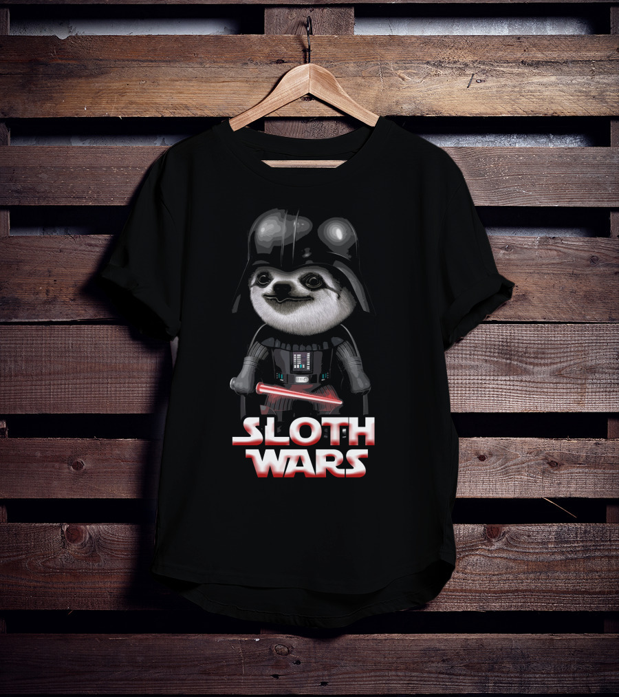 Sloth Wars Funny Darth Vader Star Wars T-Shirt