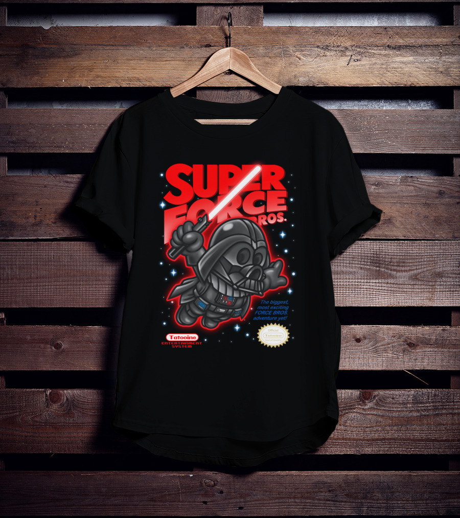 Super Force Bros Darth Vader Tatooine Entertainment System Adventure T-Shirt